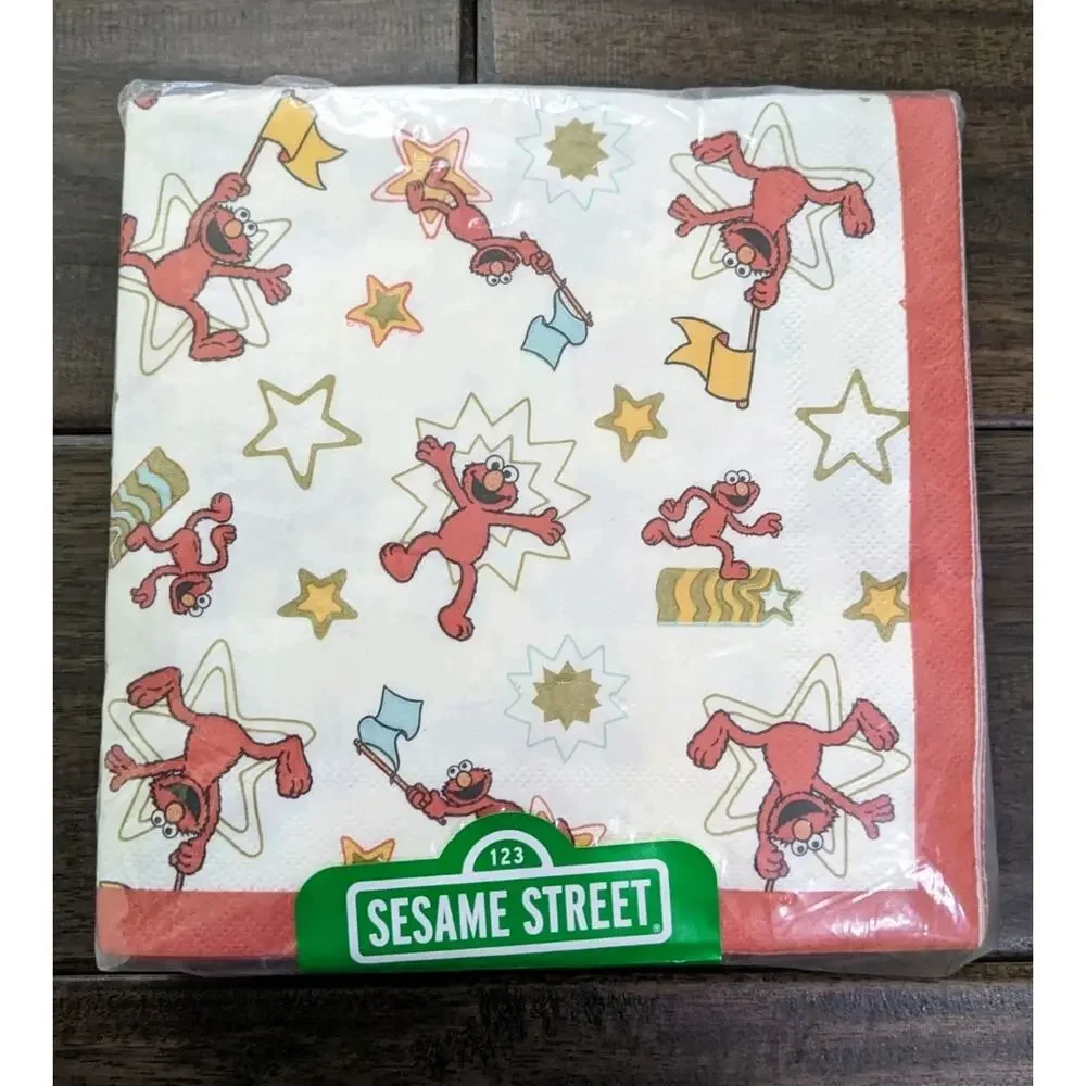 Sesame Street Birthday Party 40 Lunch Napkins 3 Ply -12 7/8